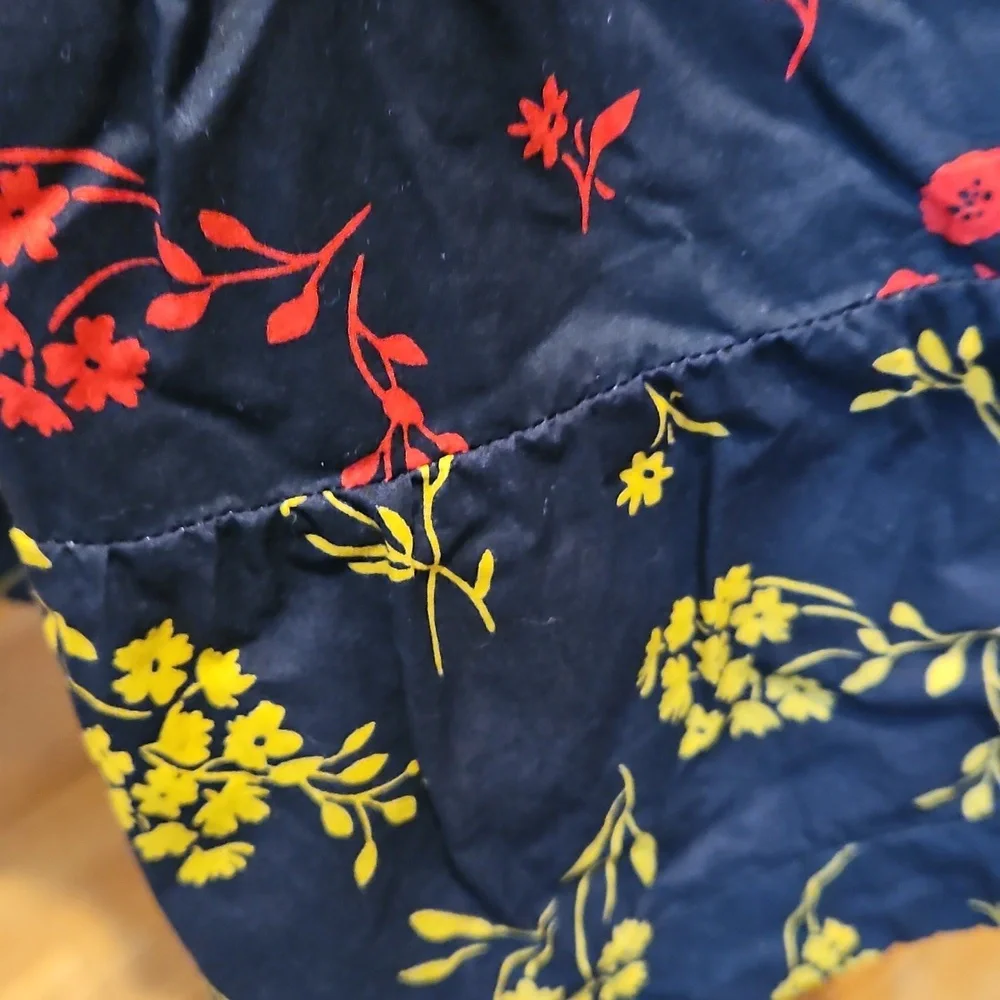 Boden Floral Long Sleeve Dress with Belt - Picture 5 of 8